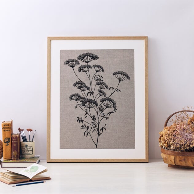Cow Parsley Framed