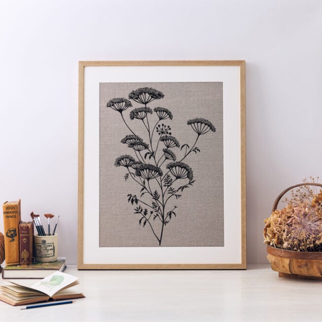 Cow Parsley Framed
