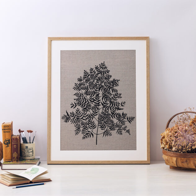 Cow Parsley Leaf Framed